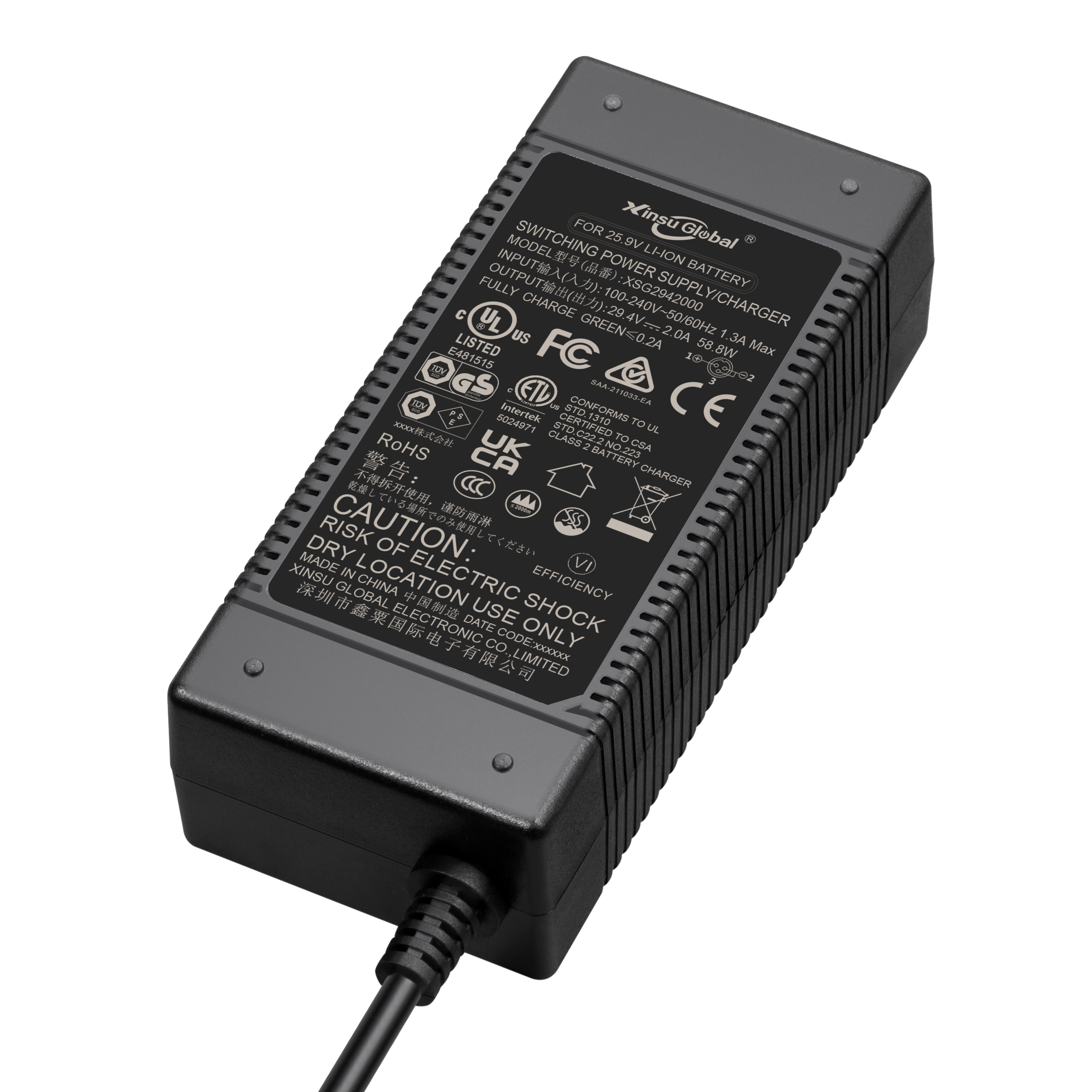 29.2V2A磷酸鐵鋰電池充電器